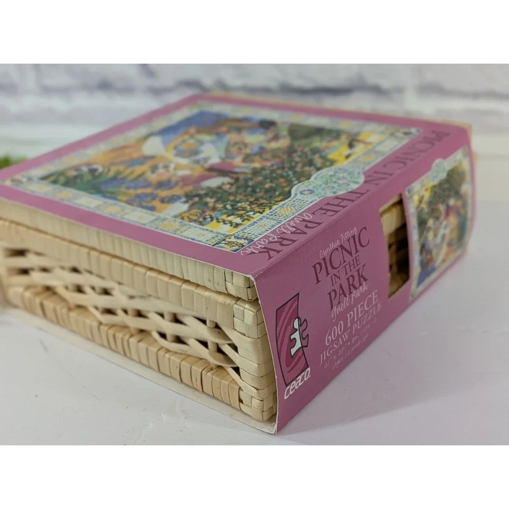 RARE😍Vntg 2003 Picnic In the Park GUELL PARK Cynthia Fitting 600pc Ceaco Puzzle